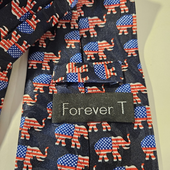 Patriotic Republican Tie - Picture 2 of 2